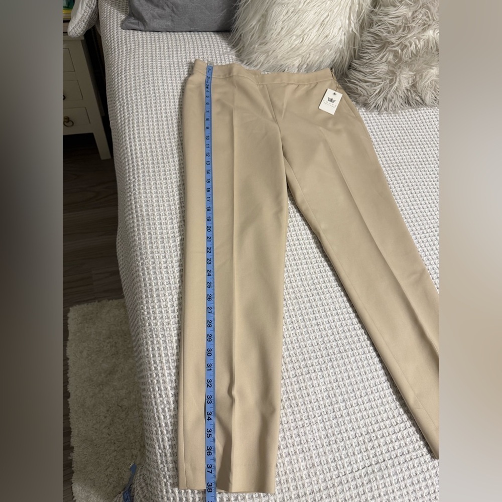 NWT Chaos Classic Beige Trousers Size 8 - Picture 7 of 11